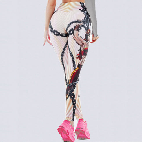 Fashion Hero Women Print Leggings High Elastic Push Up Fitness Legging Sporting Slim Jeggings  3D Printed Leggings - ROUTINE FASHION